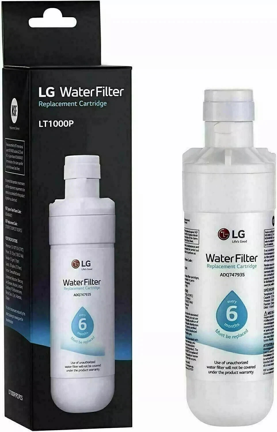 Best Genuine LG Refrigerator Water Filter Replacement Compatible with All Brands