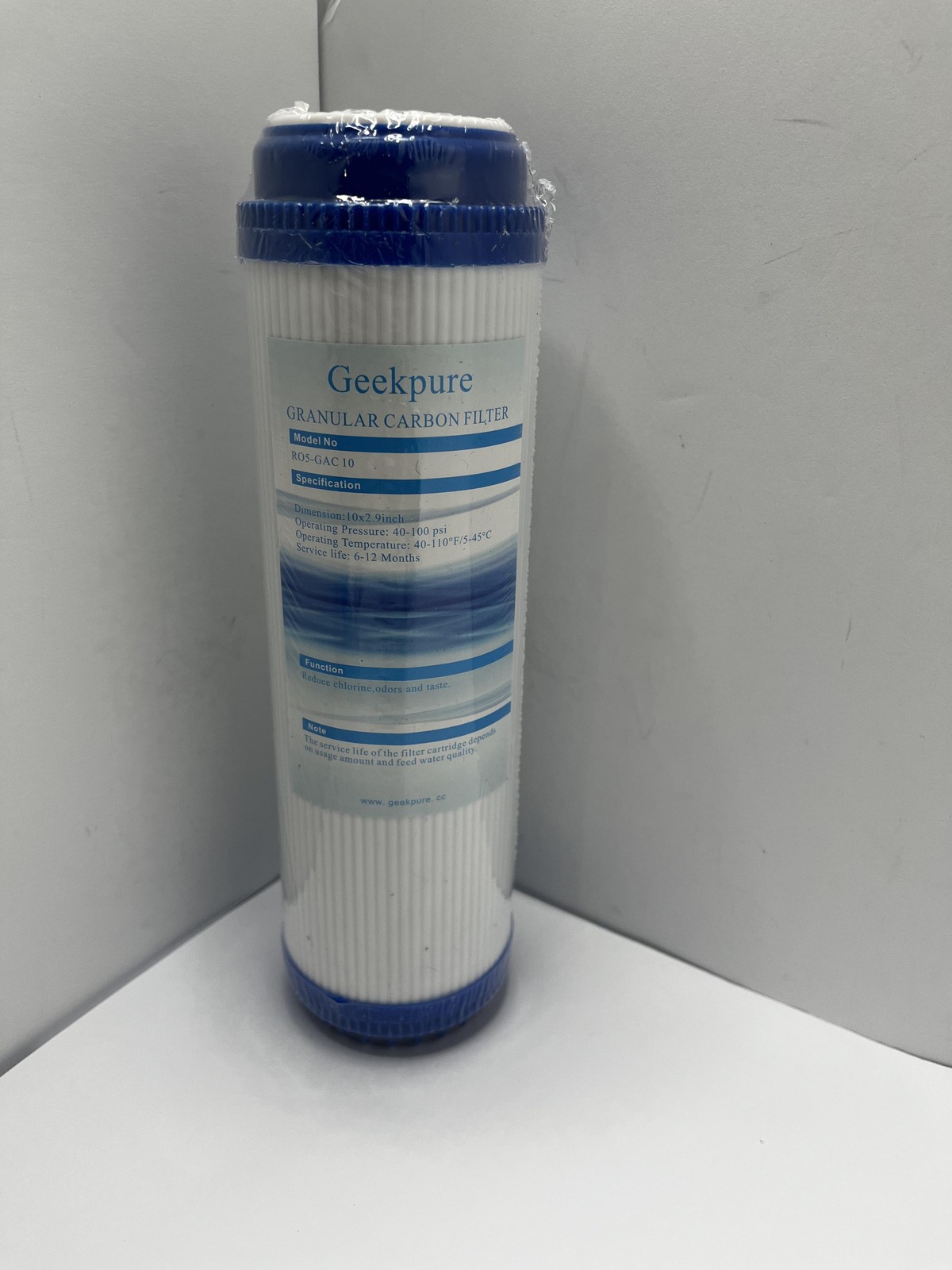 Geekpure RO5-GAC 10 Granular Carbon Water Filter Cartridge For Samsung Aquarius