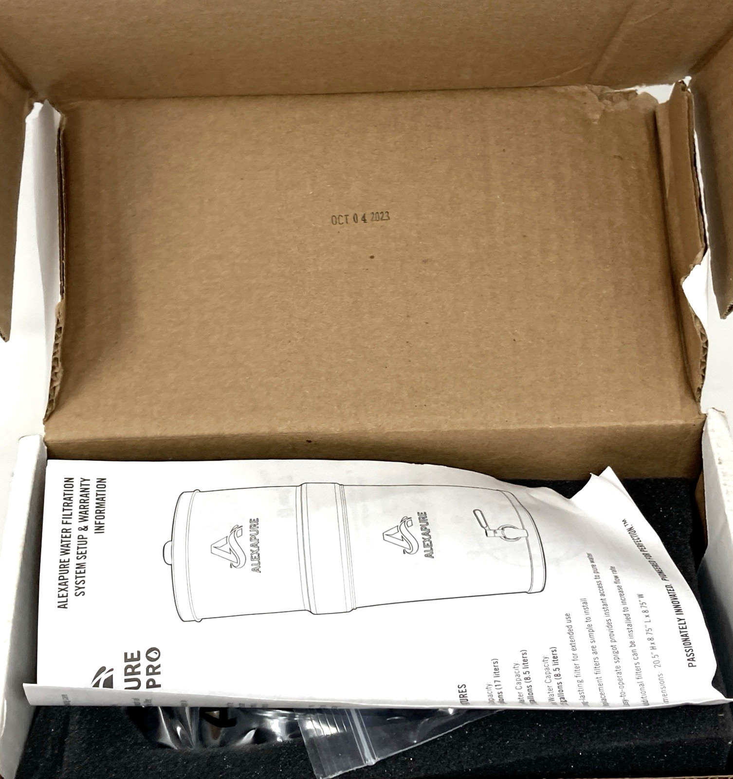 Genuine Alexapure PRO 2387 Replacement Water Filter New