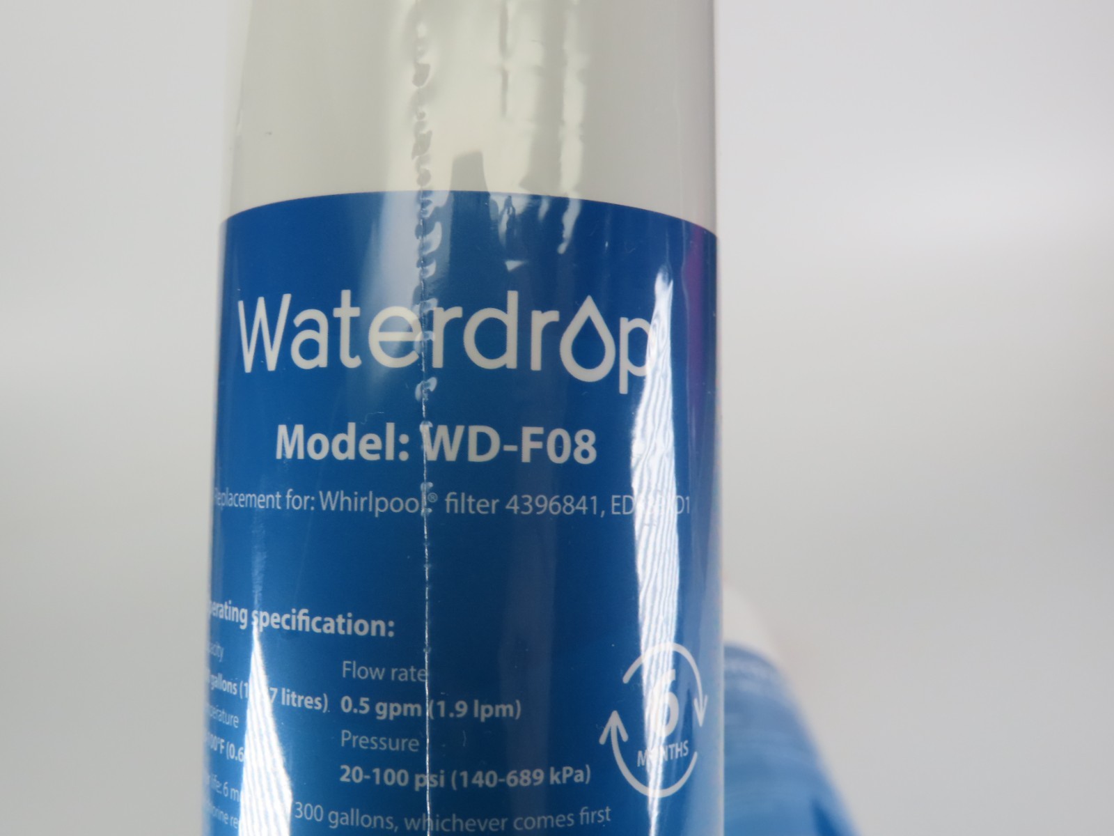 2 Refrigerator Water Filter Replacement WD-F08 Sealed