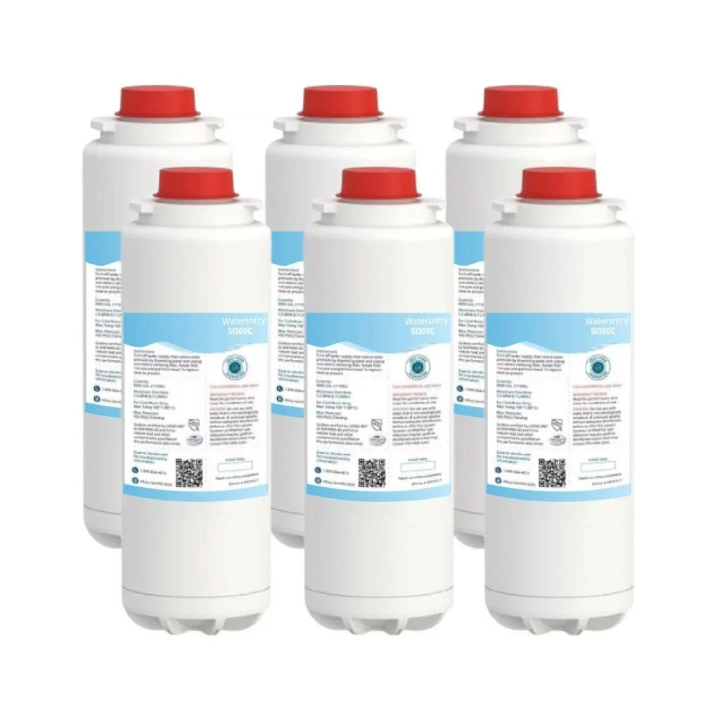 6 Pack Elkay 51300C WaterSentry Plus Compatible Replacement Filter