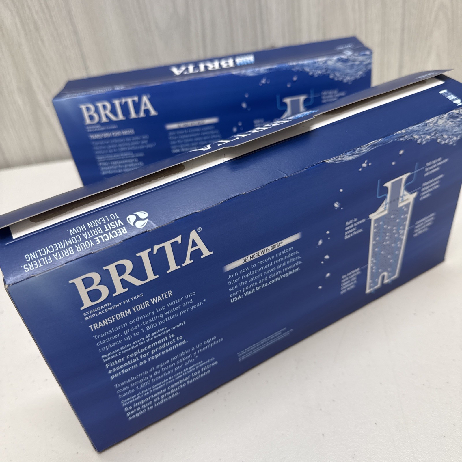 Brita Standard Replacement Filters Value Pack – 9 Filters Included **READ**