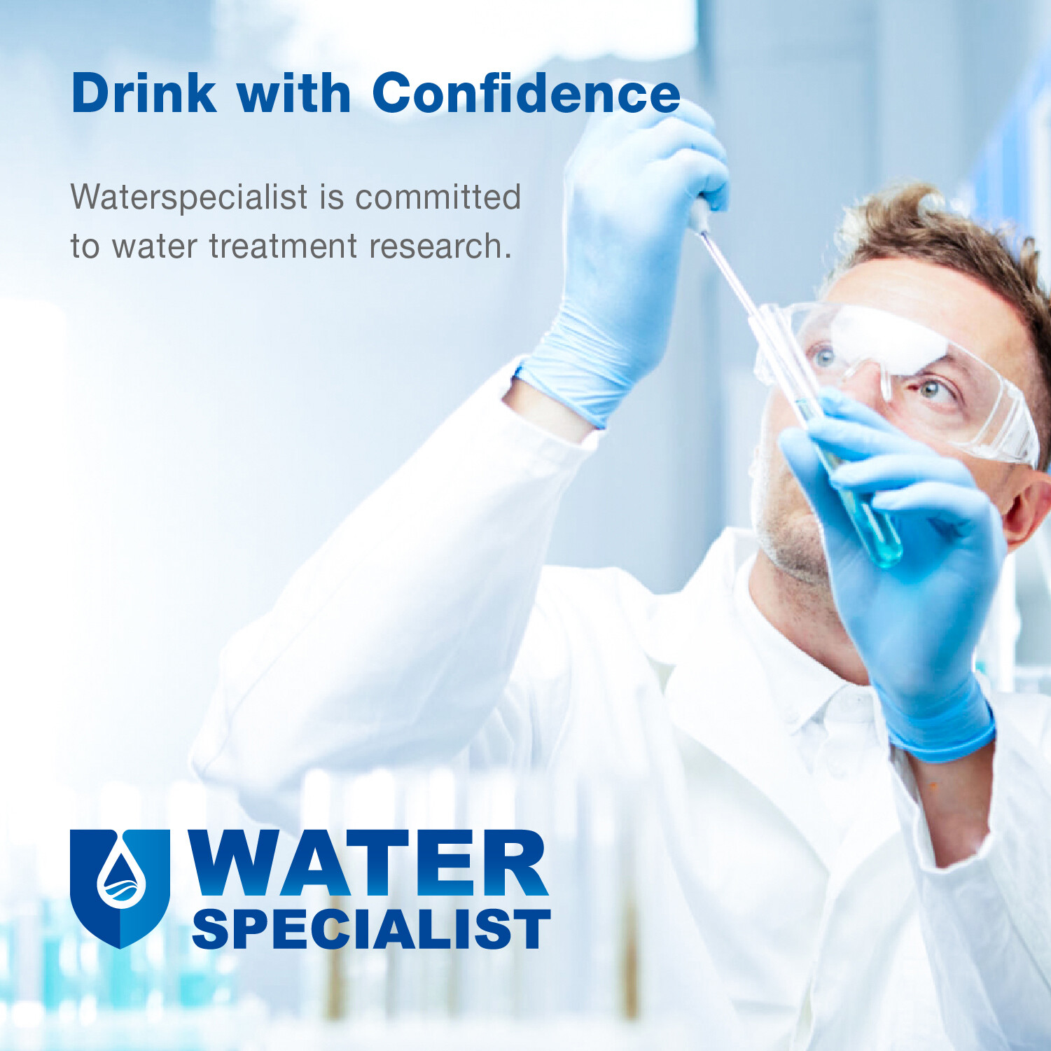 Waterspecialist Refrigerator Water Filter, Replacement for GE® SmartWater MWF®