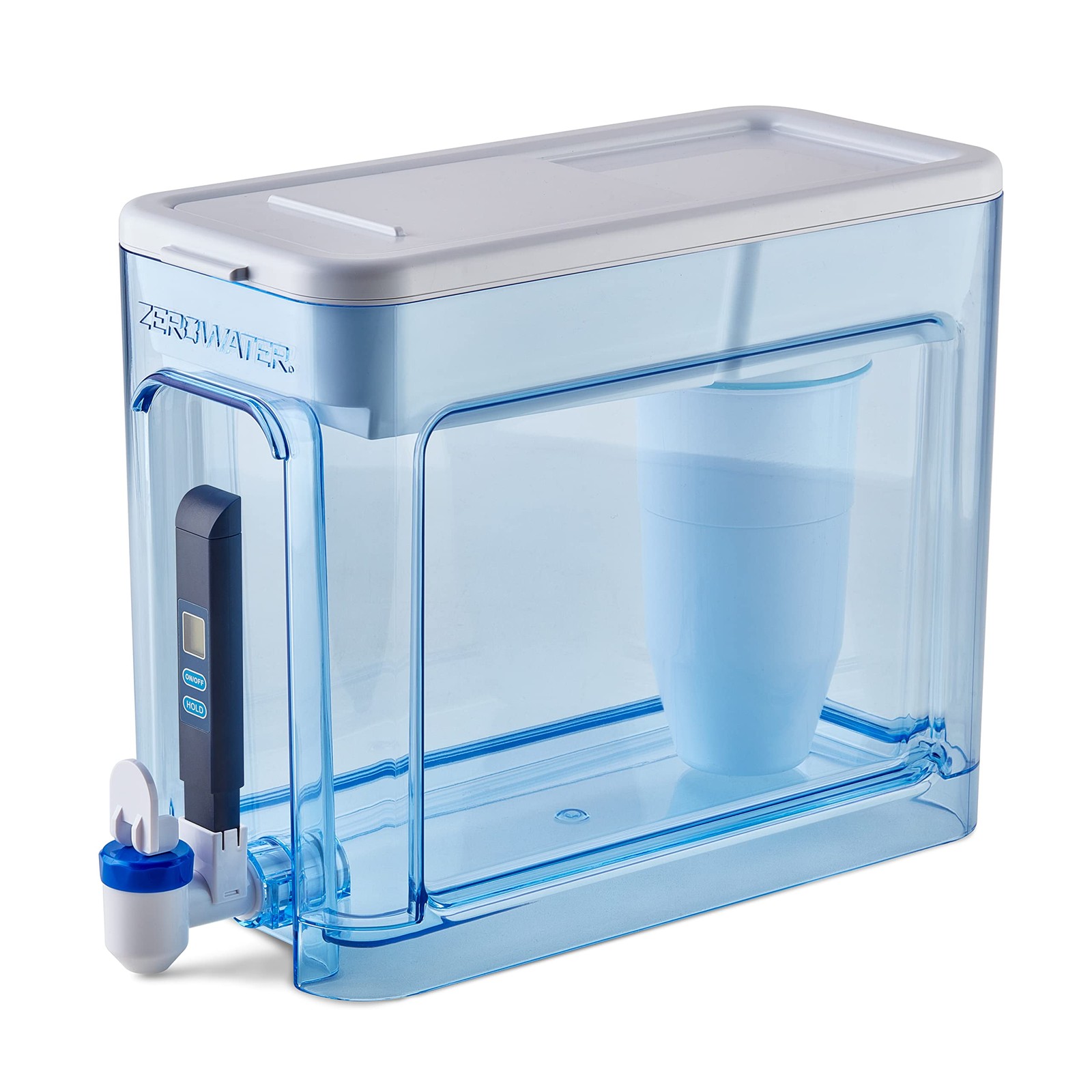 ZeroWater 32-Cup Ready-Read 5-Stage Water Filter Dispenser with Instant Read…