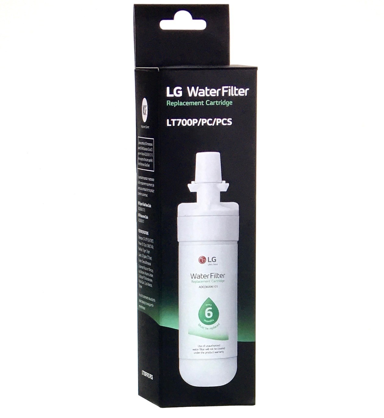 LG 6 Month / 200 Gallon Capacity Replacement Refrigerator Water Filter 6-pack
