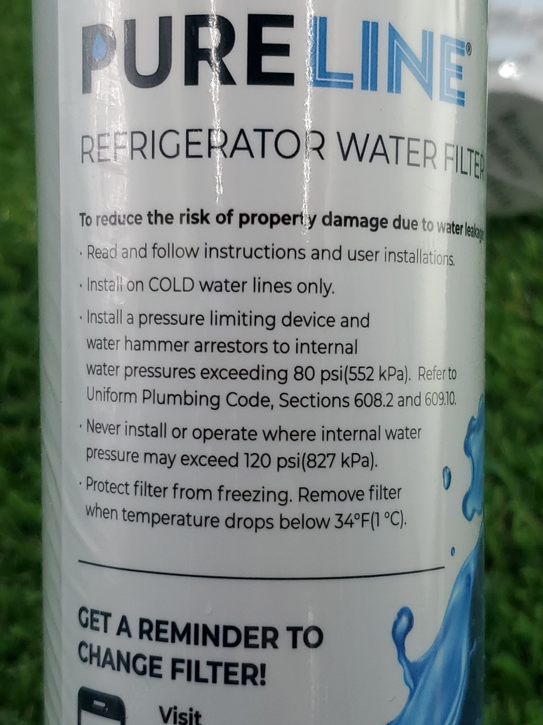 2 PureLine Refrigerator Water Filter PL-900 for System PL-900-S Replaces GE MSWF