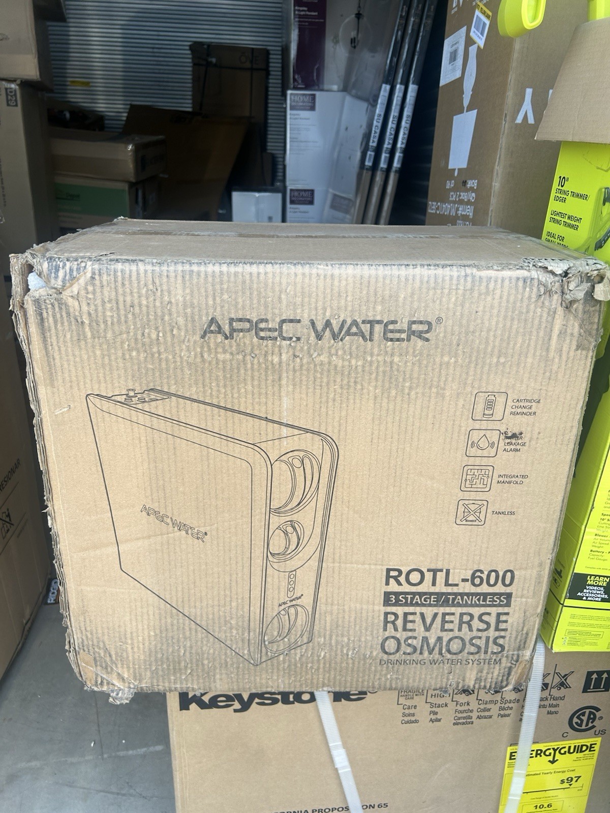 APEC Water ROTL-600-PH Tankless Reverse Osmosis Drinking Water System 3 Stage