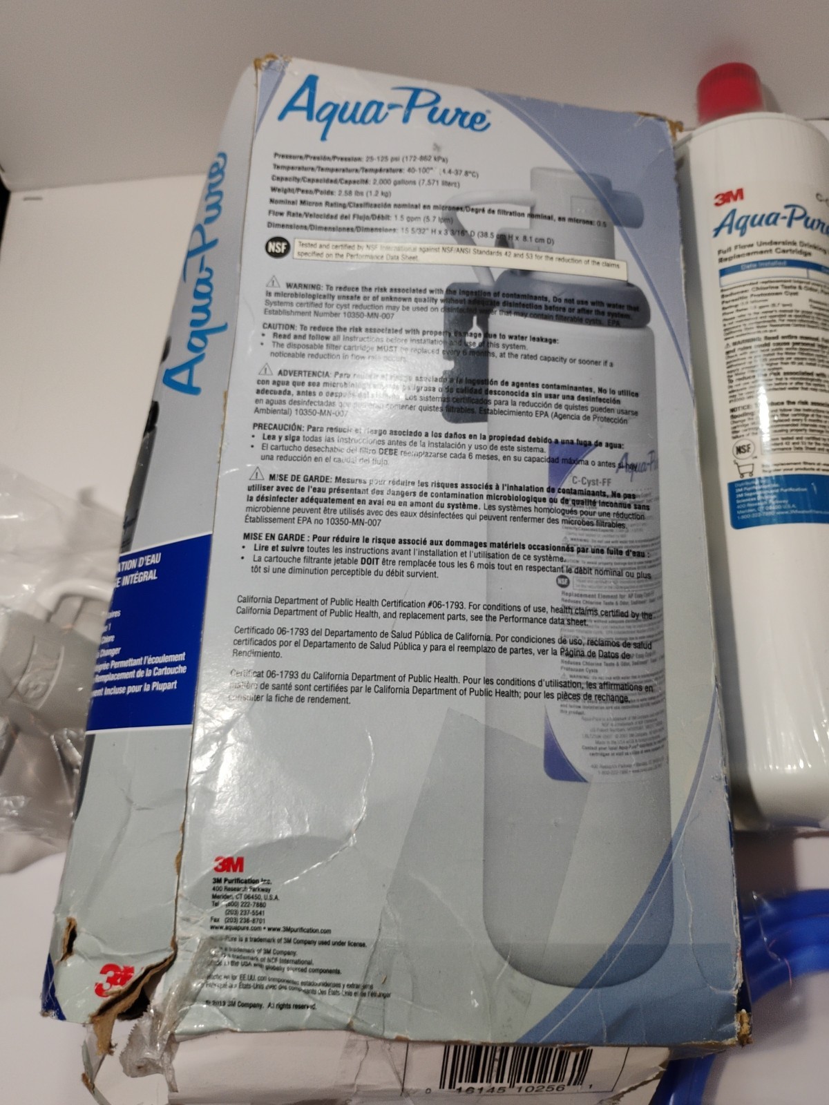 3M Aqua-Pure #16145-10256 Cyst-FF Under Sink Full Flow Water Filter System