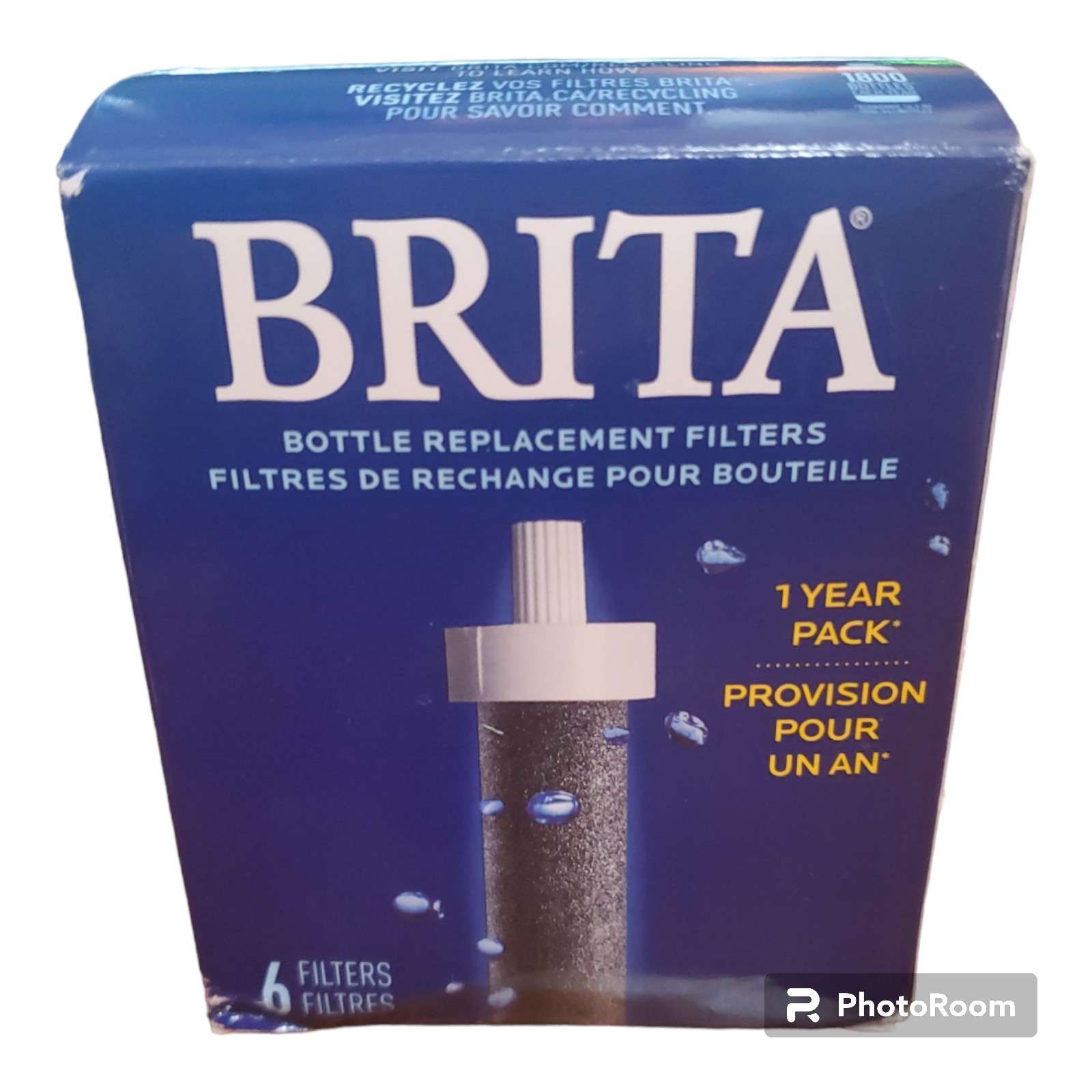 BRITA Bottle Replacement Filters 6 Filters 1 Year Pack (BRAND NEW)