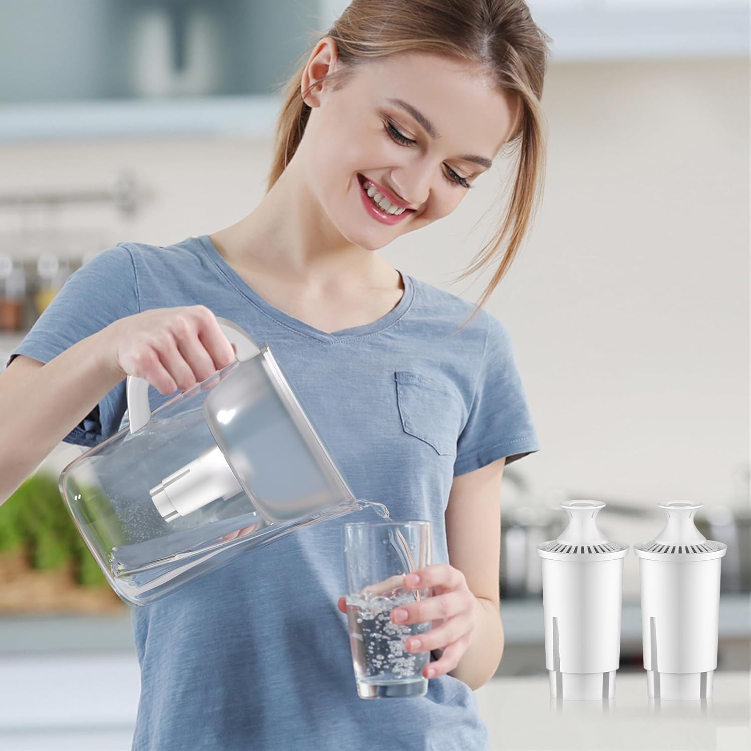 Affordable NSF Certified Pitcher Water Filter – Compatible with Multiple Brands