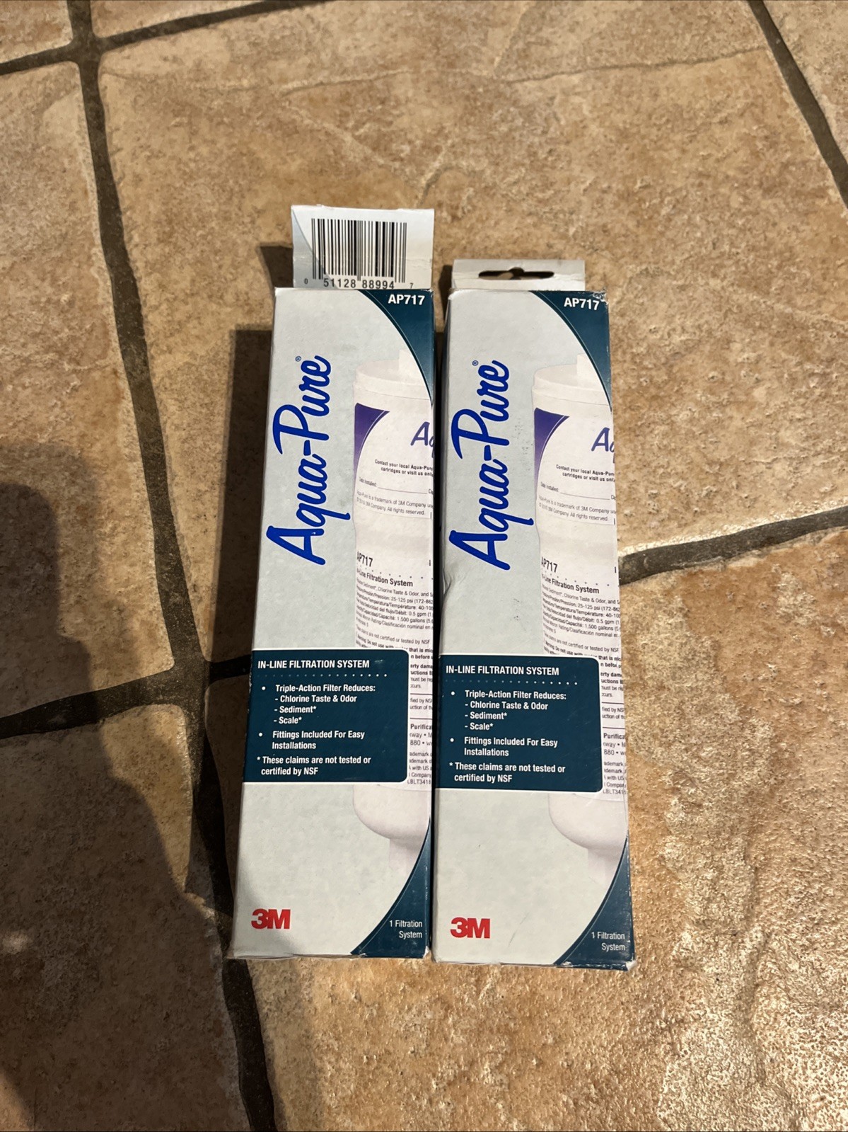2 Pack Genuine 3M Aqua Pure AP717 In-Line Water Filter OEM NEW