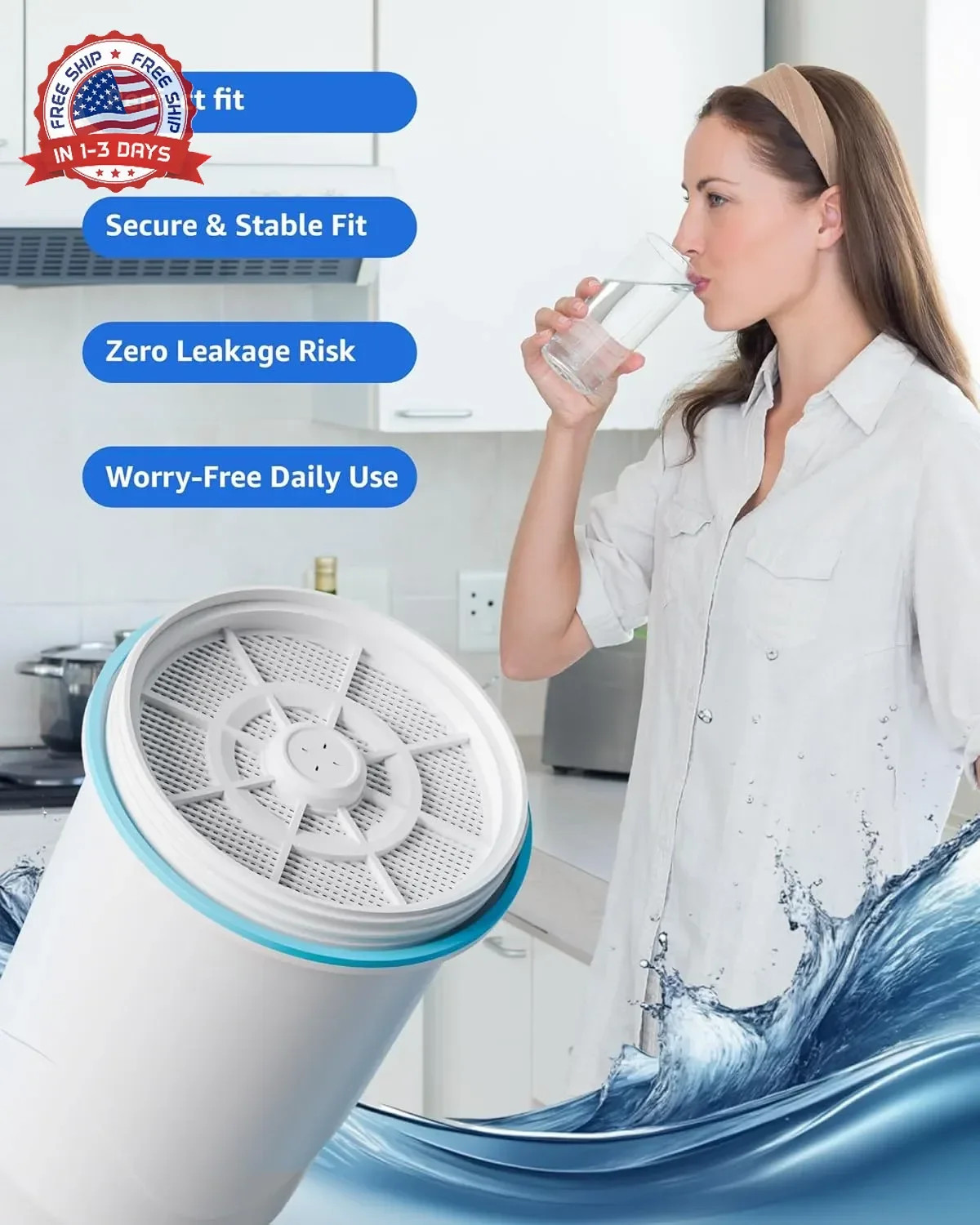 Compatible with Zero Pitcher and Dispenser ZR-001 ZR-004 ZP-006 ZR-017, 0 TDS, R