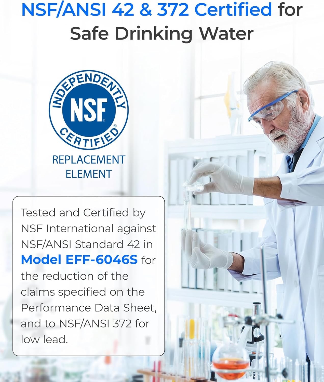 Waterdrop F46A01 Refrigerator Water & Air Filter Replacement for LG® LT1000P®(6)