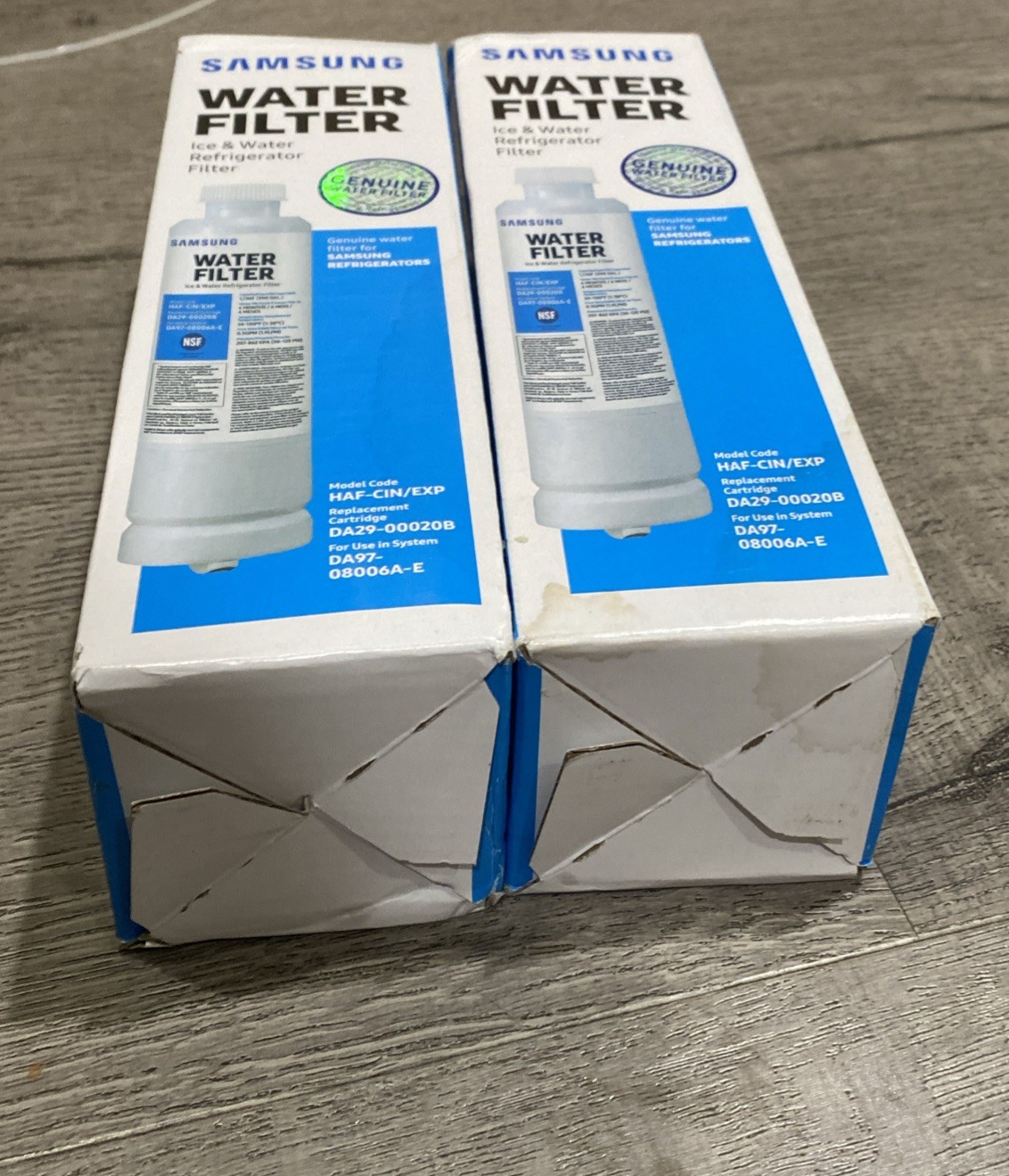 New, 2pc, Samsung Genuine HAF-CIN/EXP DA29-00020B Refrigerator Water Filters OEM