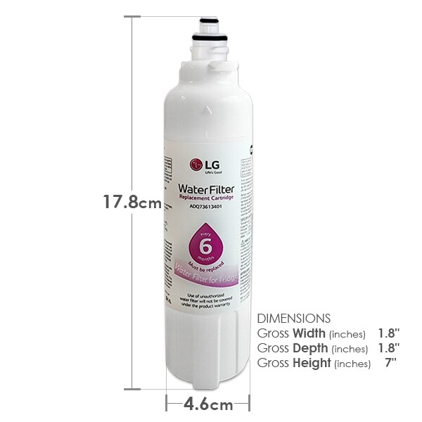 2 PACK LT800P Fit LG LT800P Black Replacement Refrigerator Water Filter New, USA