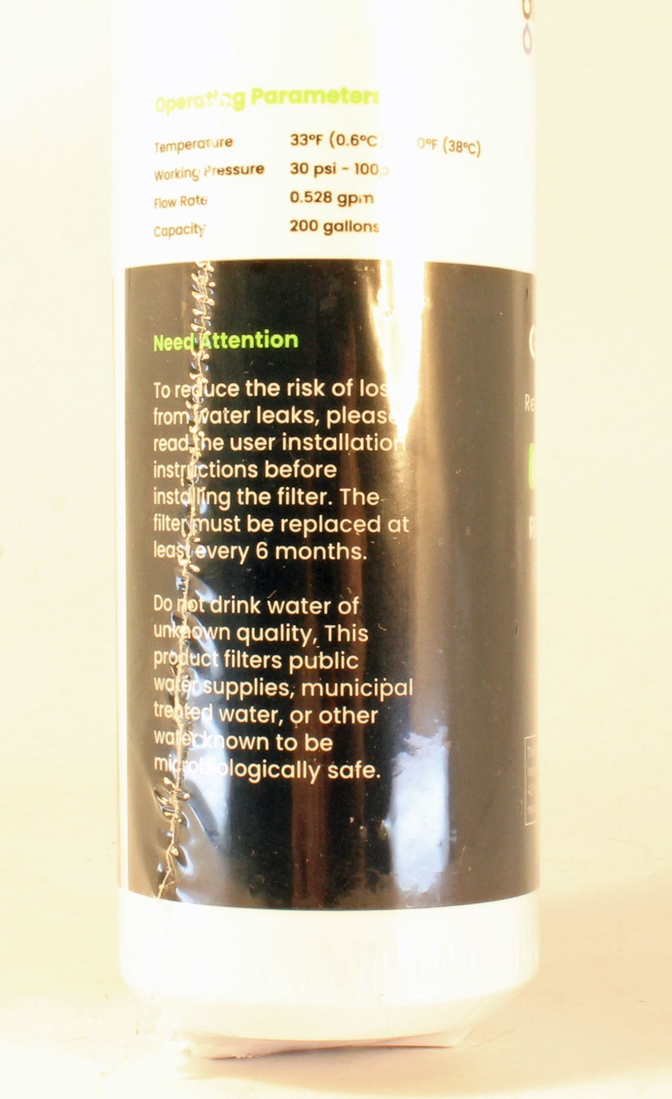 Glacier Fresh refrigerator water filter gf-xwf-n replaces xwfe-xwf for GE NEW