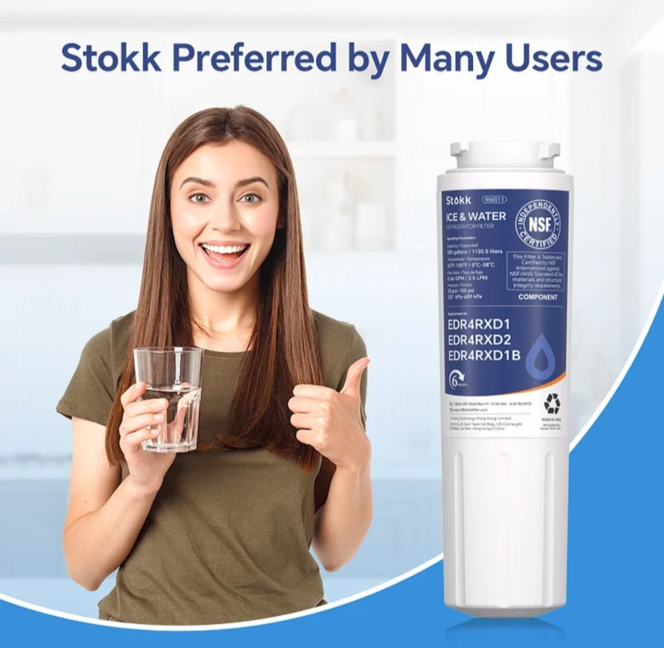 3pk Stokk RW011 Refrigerator Water Filter Replacement Compatible w Multiple Mods