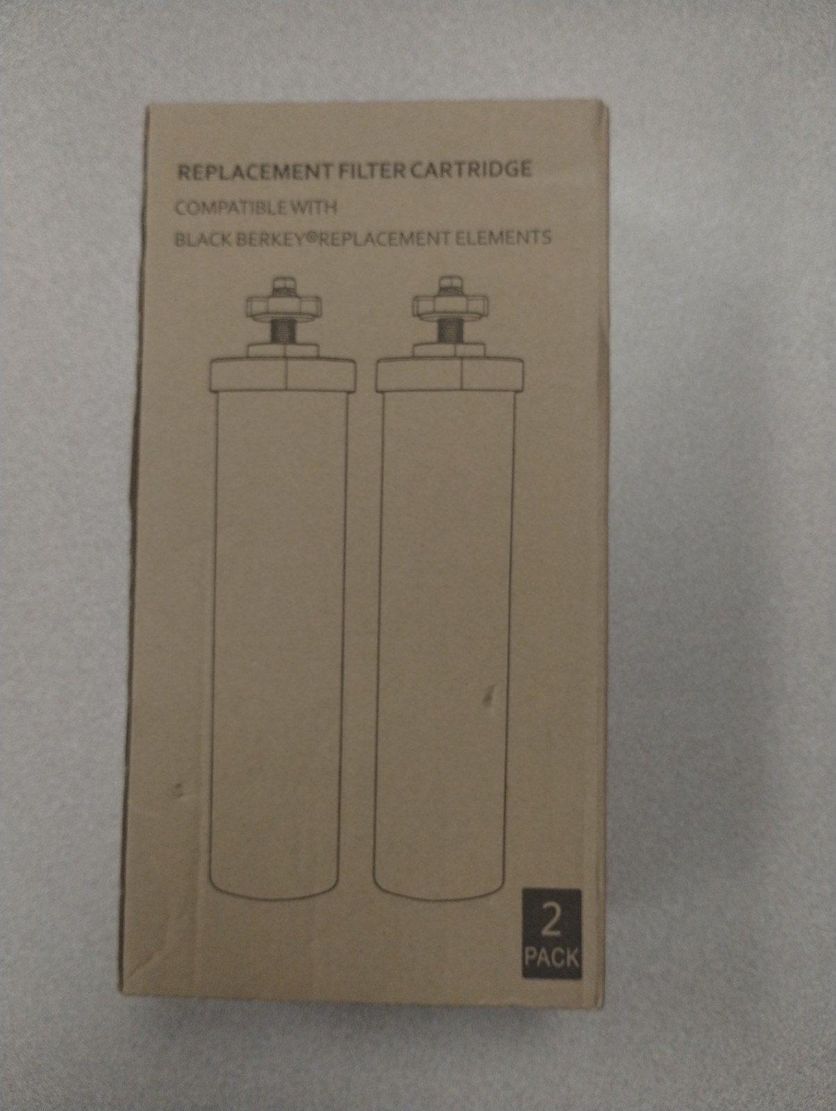 Black Berkey Compatible Filter Cartridge Replacement Elements BB9-2 New 2-Pk