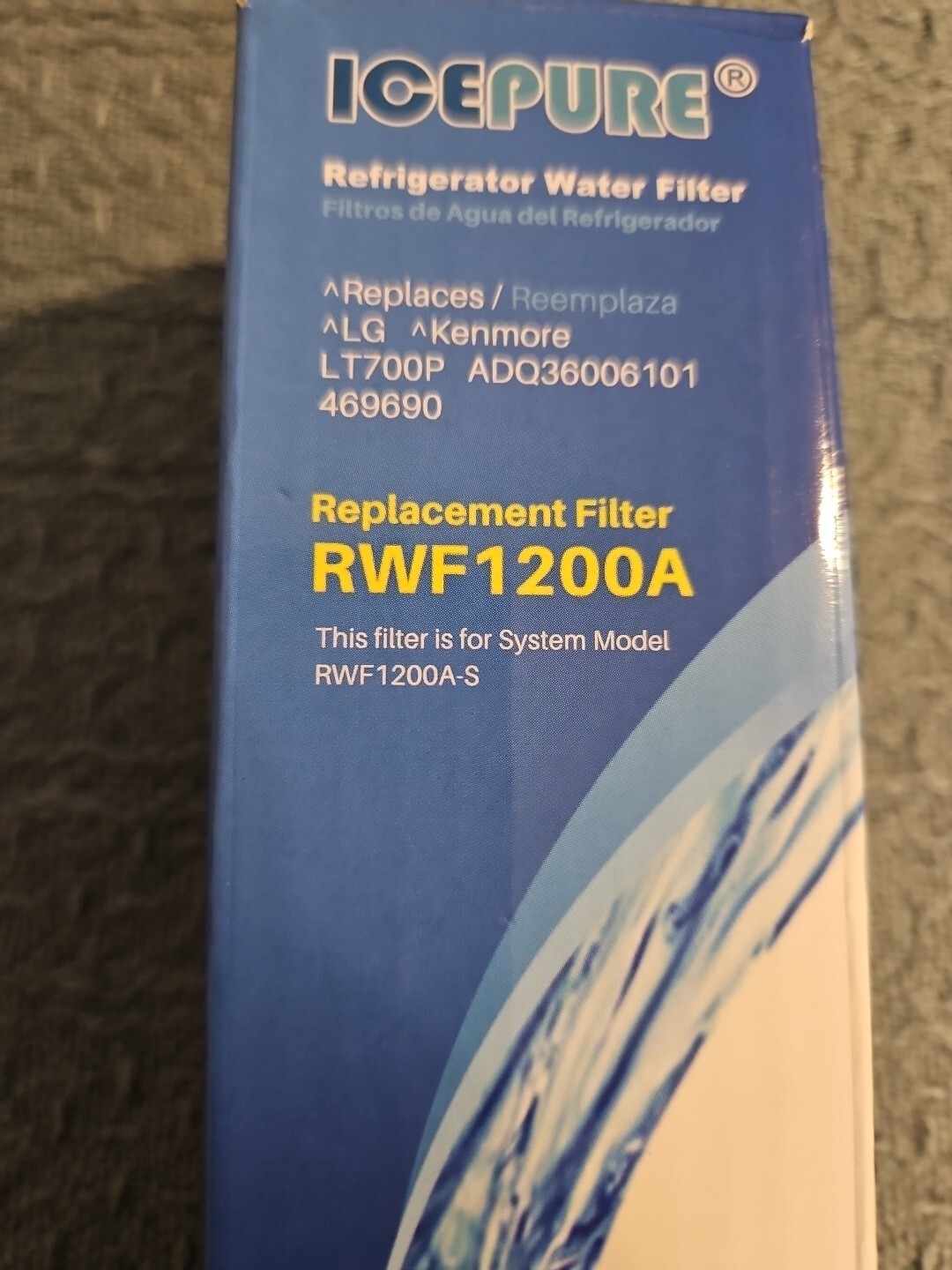 IcePure Refrigerator Water Filter RWF4700A LG Kenmore LT1000P NIB
