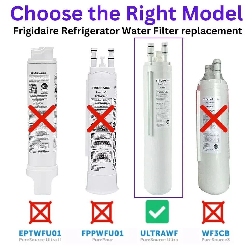 (1-6 Pcs) ULTRAWF Frigidaire Ultra PureSource Refrigerator Water Filter