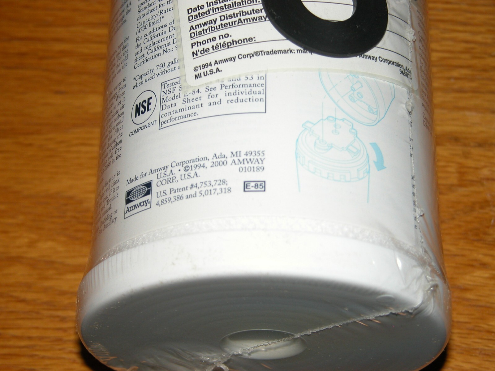 Amway E-85, E-0085R Carbon/Charcoal Filter for Amway E-84 Water System – NEW