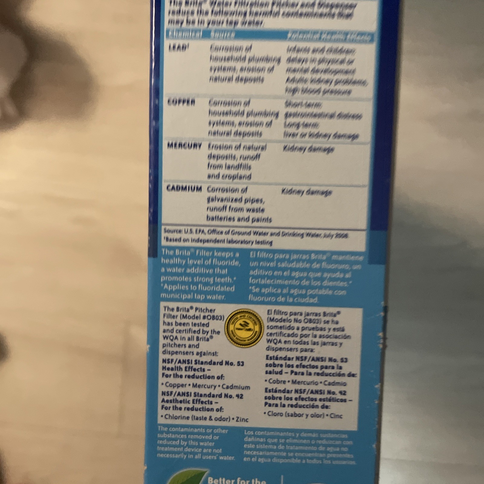 NIB Brita 6Ct Filter Replacement Fits All Brita Filters Pitchers & Dispensers