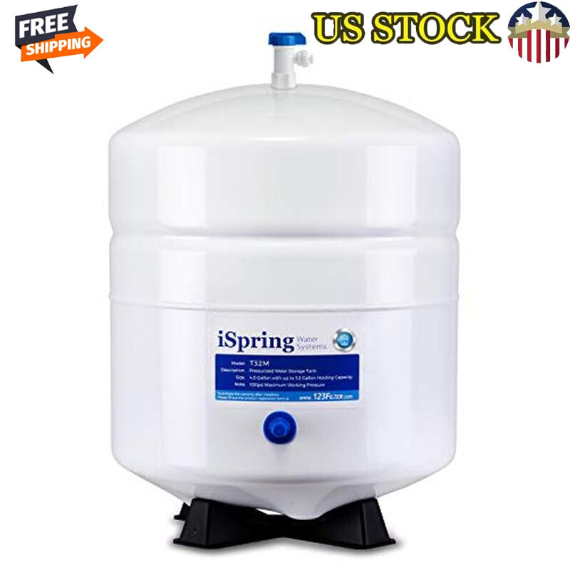 3.2 Gallon Pressurized Water Storage Tank NSF Stainless Steel Valve Included New