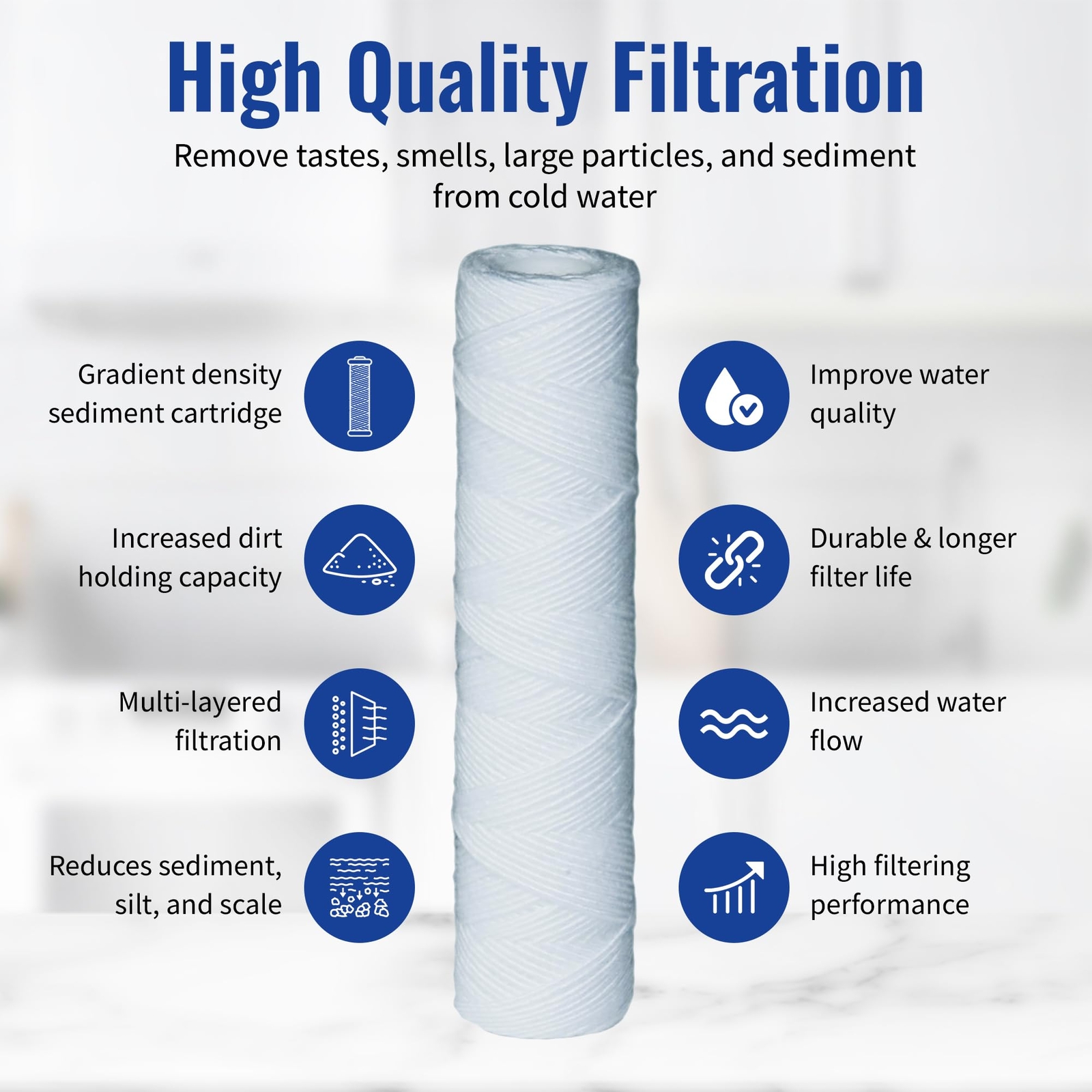 Campbell 1SS30 5 Micron Sediment Filters 5 Pack by Complete Filtration Services
