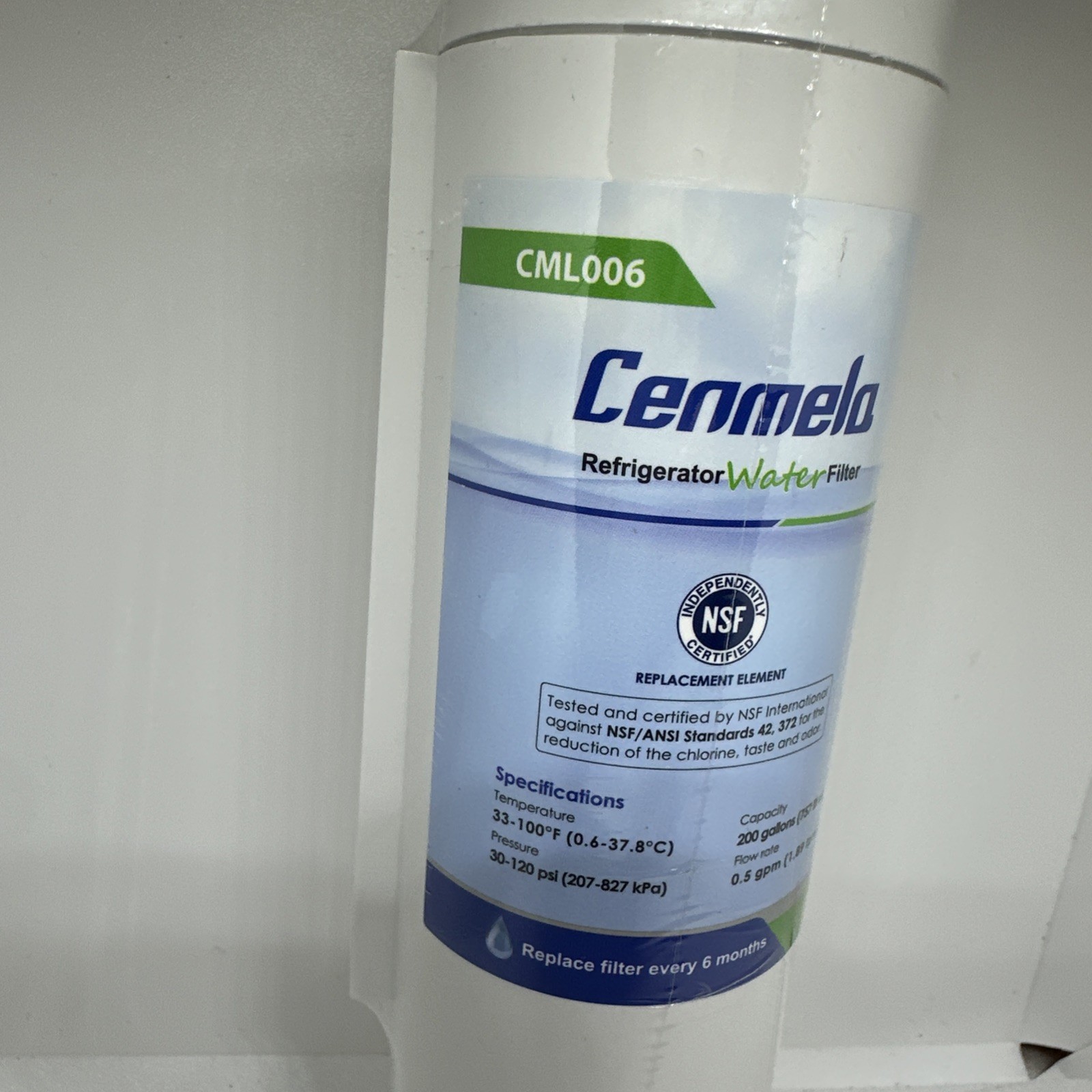 Cenmela CML006 Replacement Water Filter for Frigidaire WF3CB (Sealed, No Box)