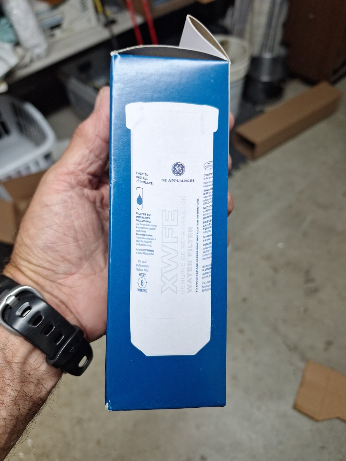 NEW Genuine GE XWFE Refrigerator Filter NO CHIP Fit French Door Or Side By Sides
