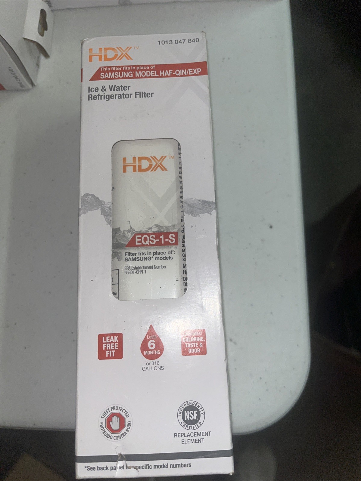HDX EQS-1-S Standard Refrigerator Water Filters For Samsung HAF-QIN