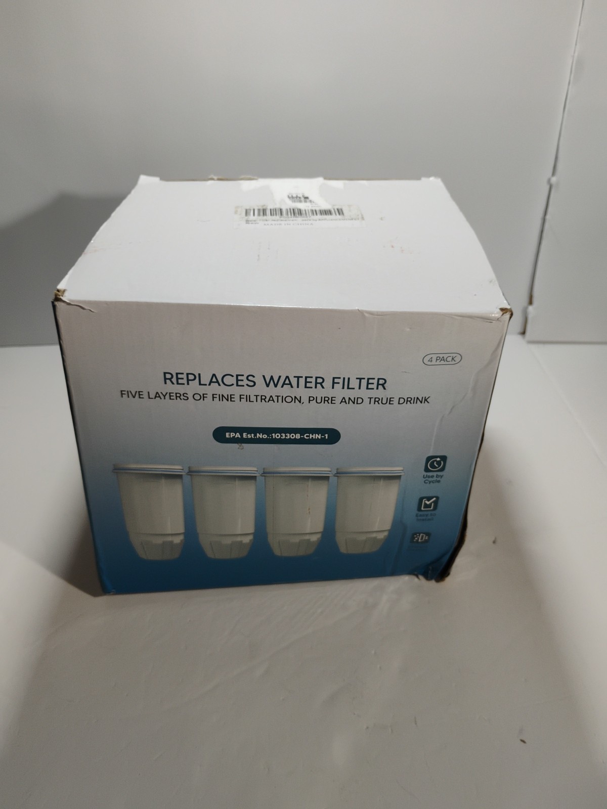 4x Water Filter Replacement for Zero Water ZR-017, ZR-001 Pitcher Water Filter