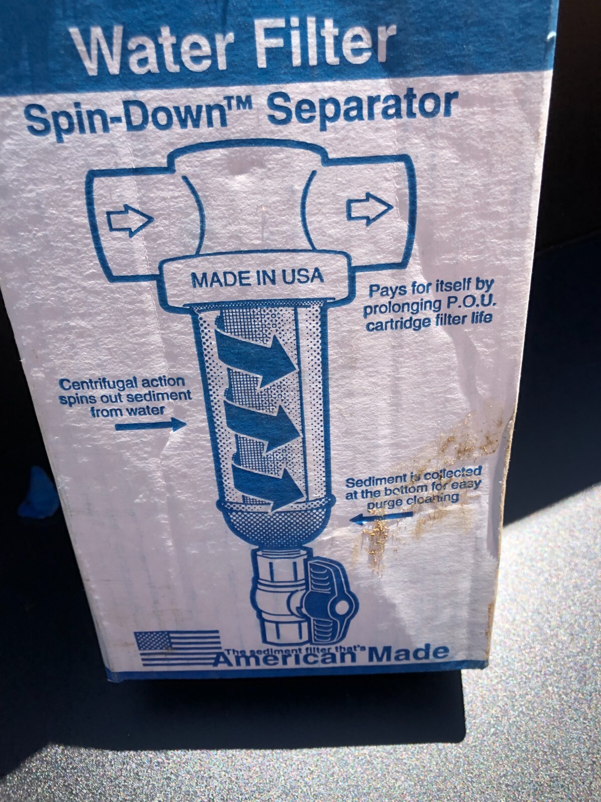1-1/2″ Spin down Separator Sand/ Sediment Water Filter 50 Gpm