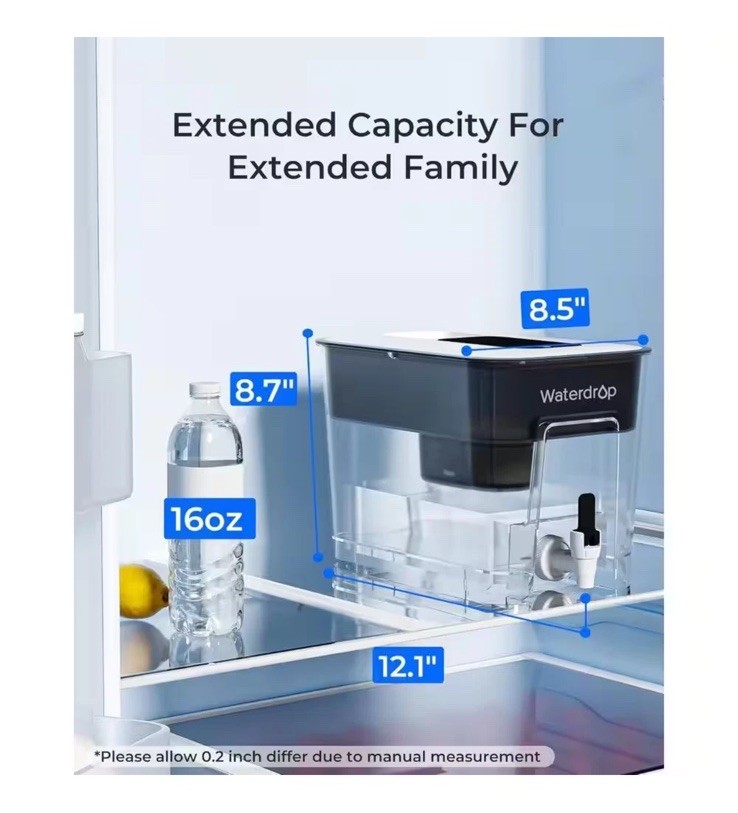 WFD-22L, WD- 200 Gal. Long-Life 40-Cup Large Water Filter Dispenser with 1 Filte