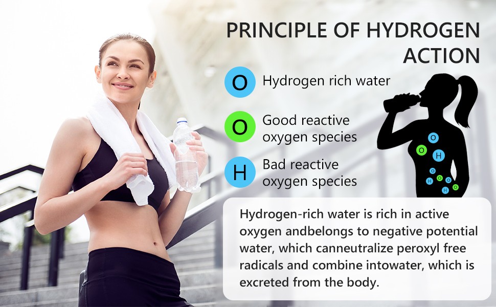 Hydrogen Water Machine Generator 2L Water Ionizer Generator Machine Kettle US