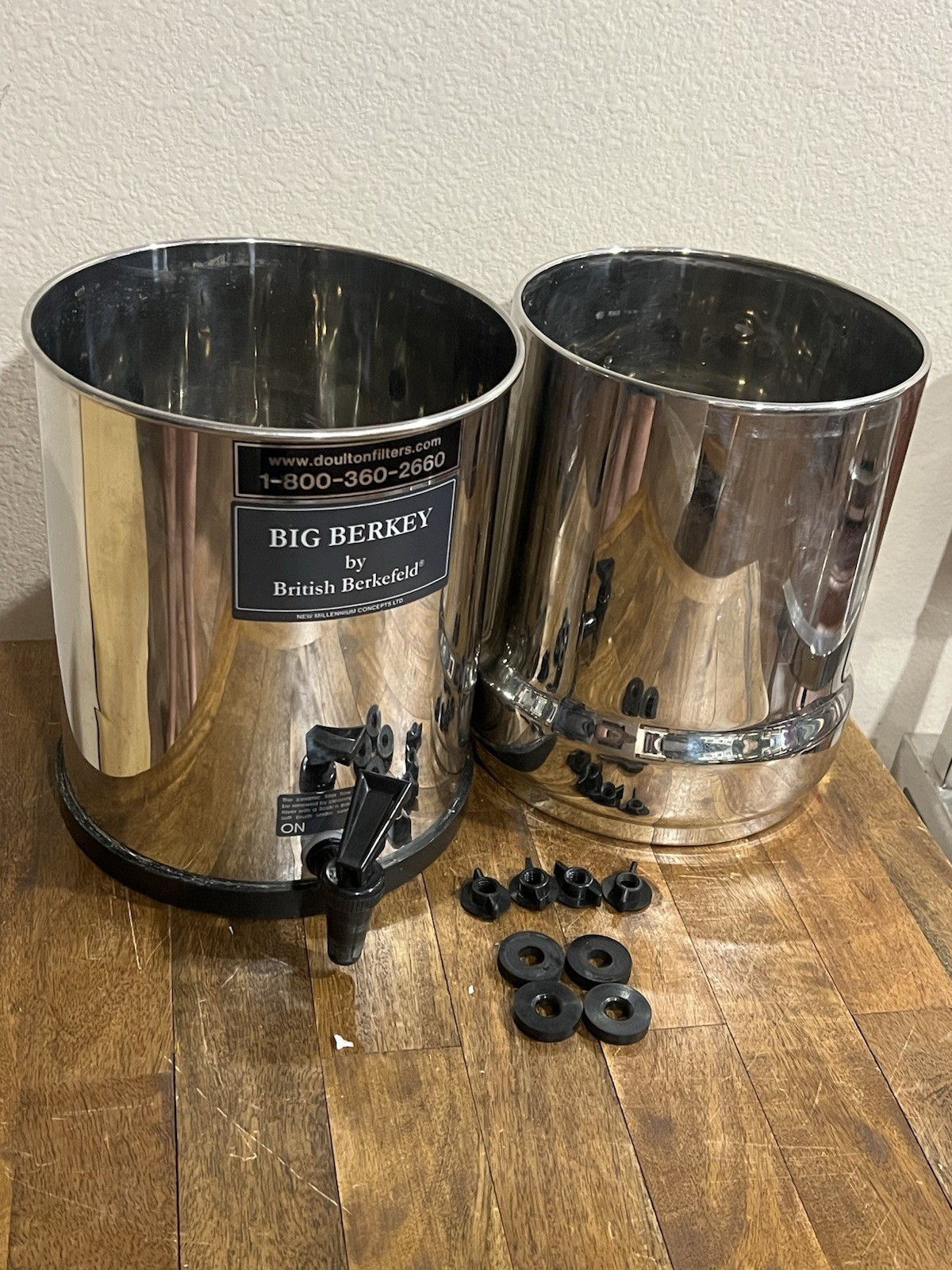Big Berkey Water Filter System 2.25 Gallon Stainless Steel NO LID
