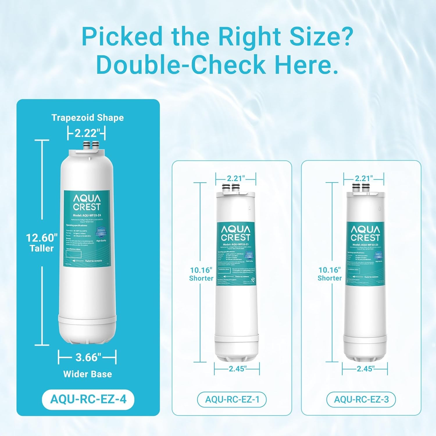 AQUA CREST RC 4 EZ-Change Premium Water Filtration Replacement Cartridge,1 Pack