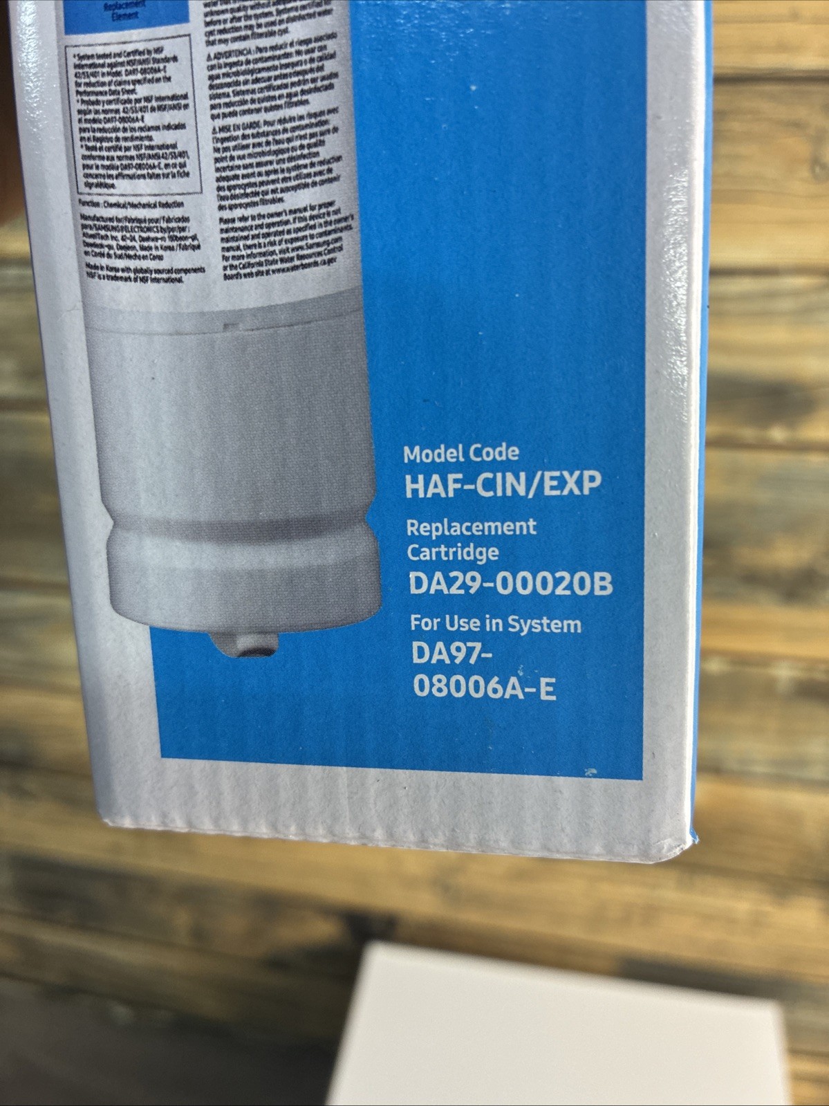 Samsung Genuine Filter For Refrigerator Water & Ice, DA29-00020B, HAF-CIN/EXP