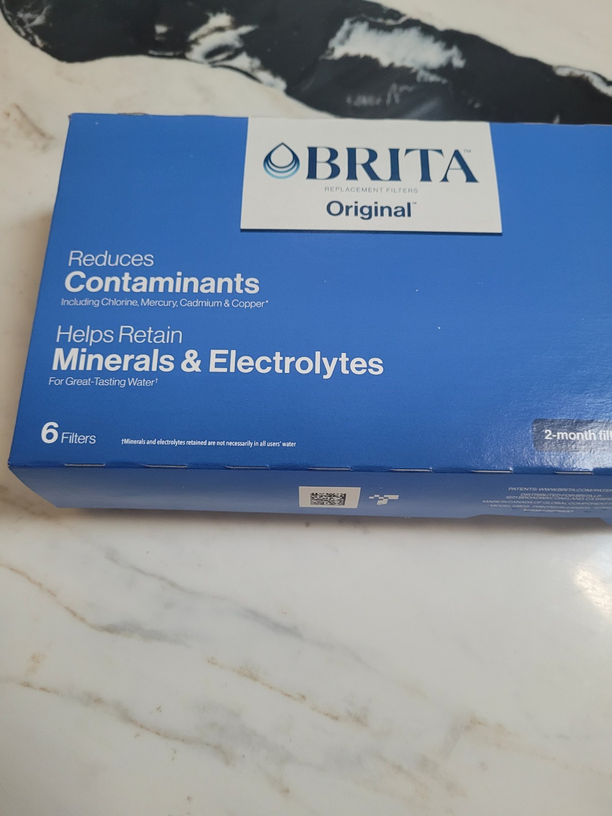Brita Standard Water Filter for Pitchers and Dispensers, Reduces Copper 6 PACK