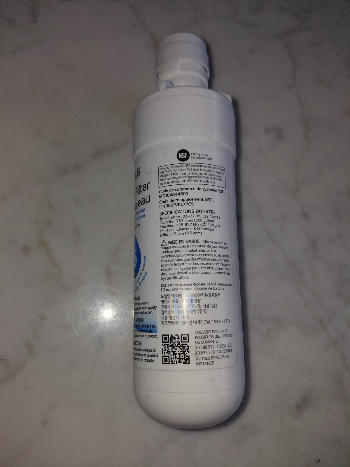 LG LT1000P 6Month / 200Gal Capacity Replacement Refrigerator Water Filter…