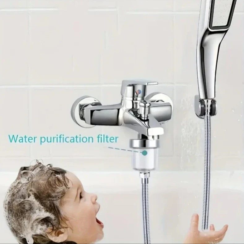 Household Water Purifier ABS Shower Pre-Filter for Chlorine Removal Bathroom Wat