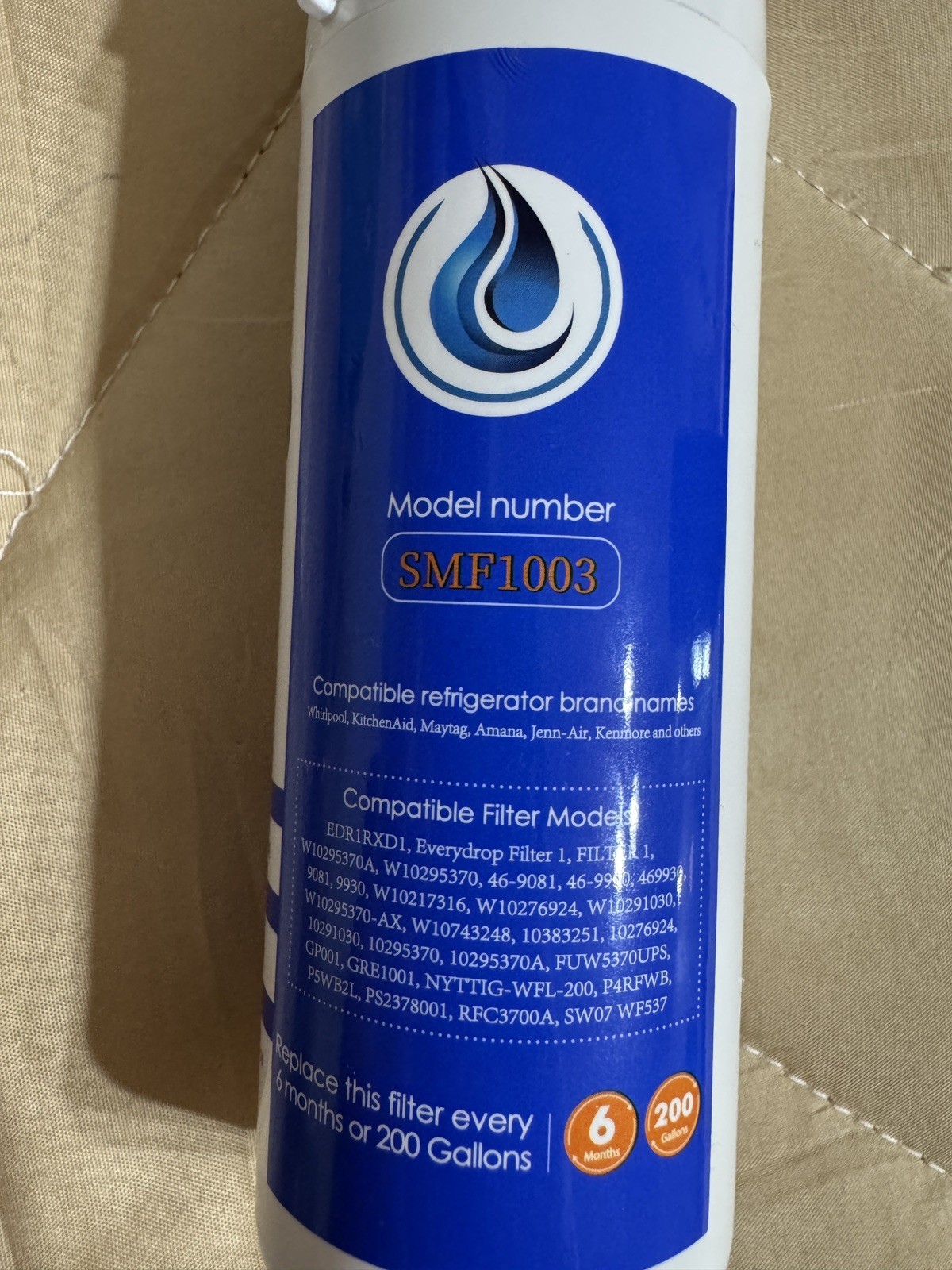 4U PURE Model SMF1003 Refrigerator Water Filter 6 Month 200 Gallons New