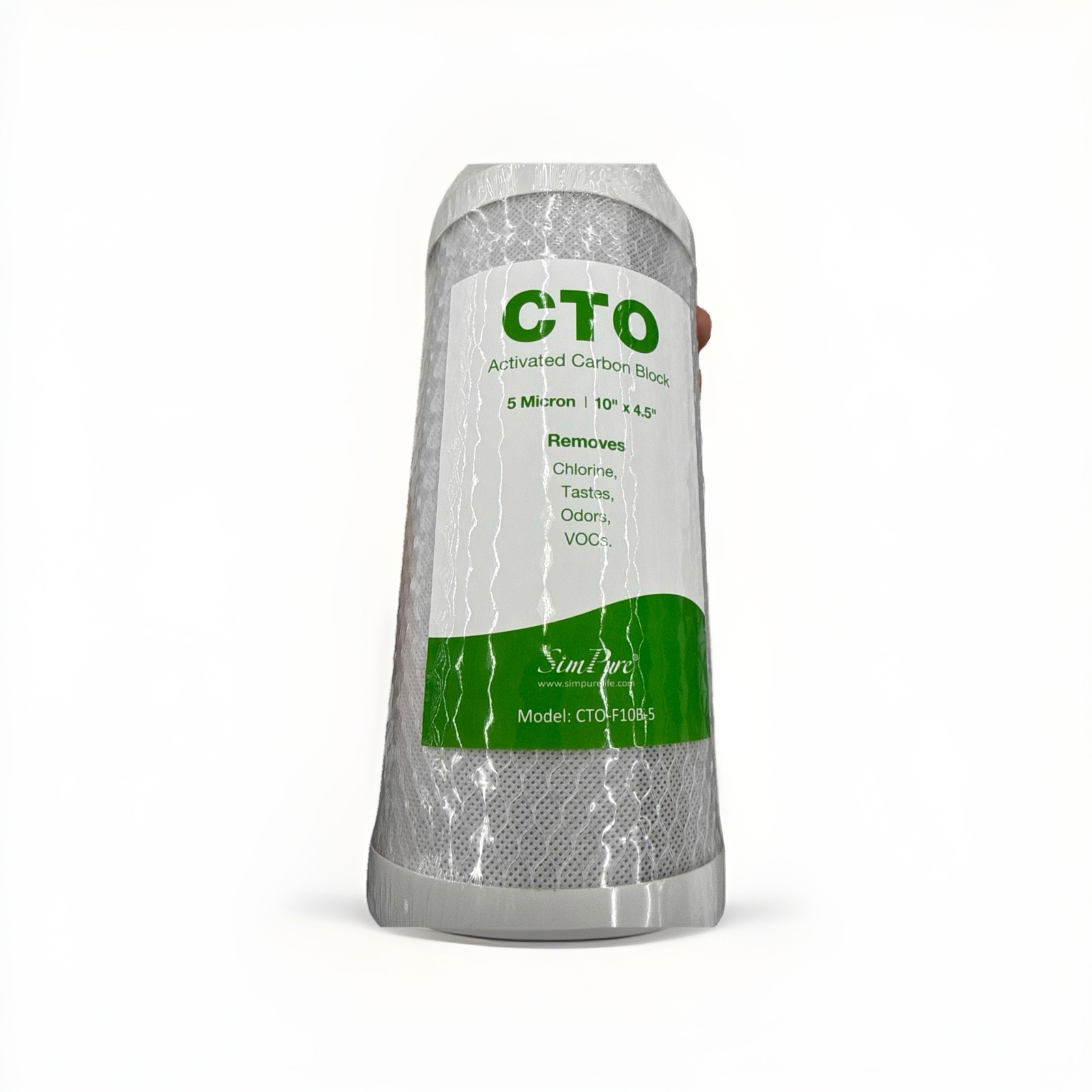 SimPure 5 Micron 10 x 4.5-in CTO Carbon Water Filter Whole House CTO-F10B-5