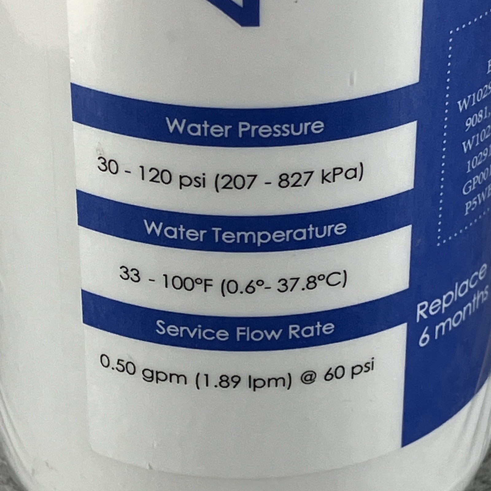 4U PURE Model SMF1003 Refrigerator Water Filter 6 Month 200 Gallons New Sealed