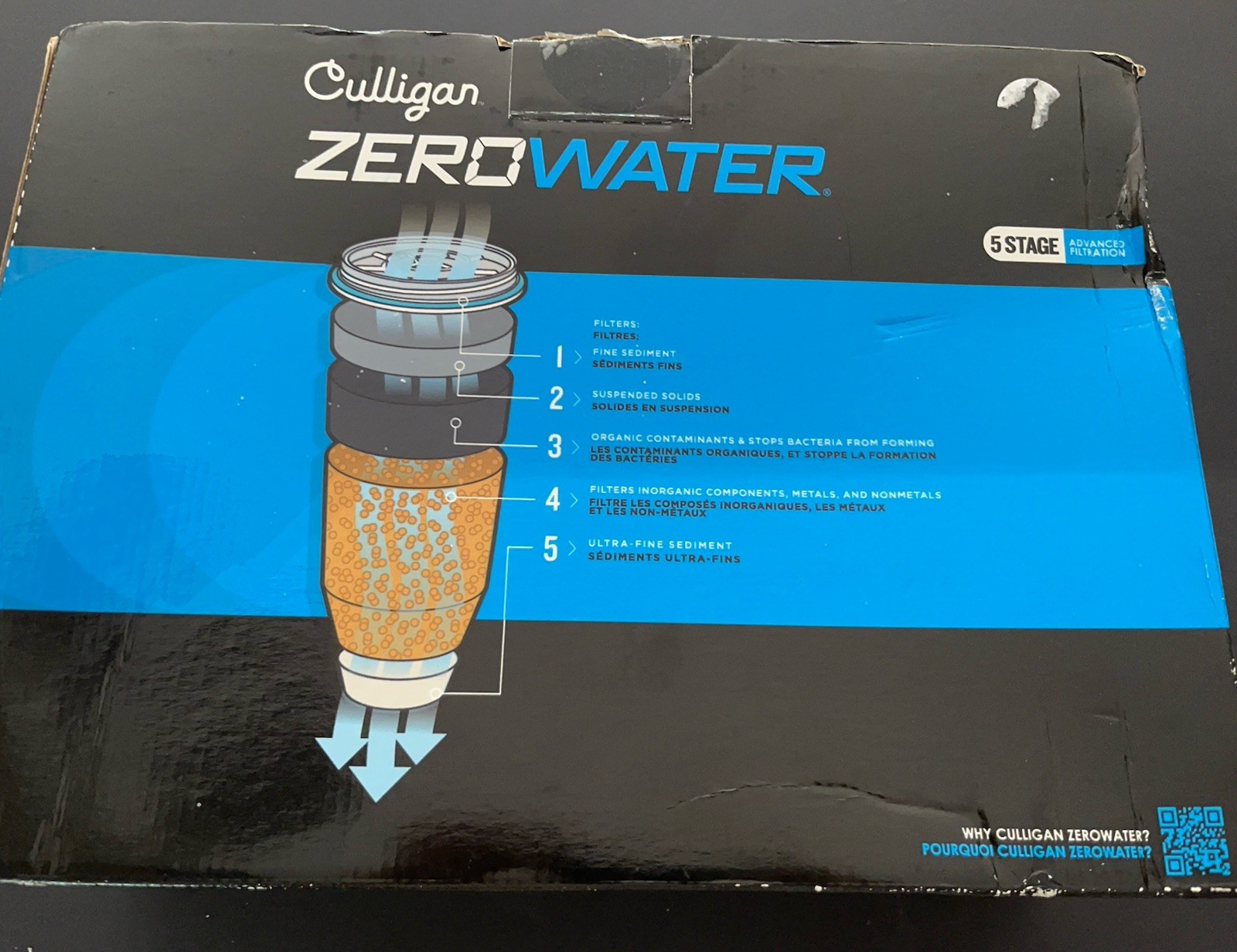 Culligan ZeroWater 23-Cup Dispenser Ready-Pour 5-Stage Water Filter