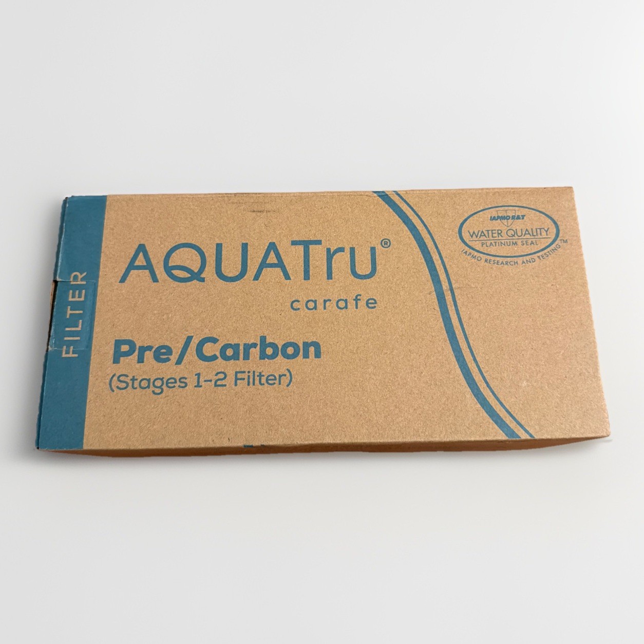 AQUA TRU Carafe AT100 2-Stage Pre/Carbon Filter Reduces Sand Silt Sediment New!