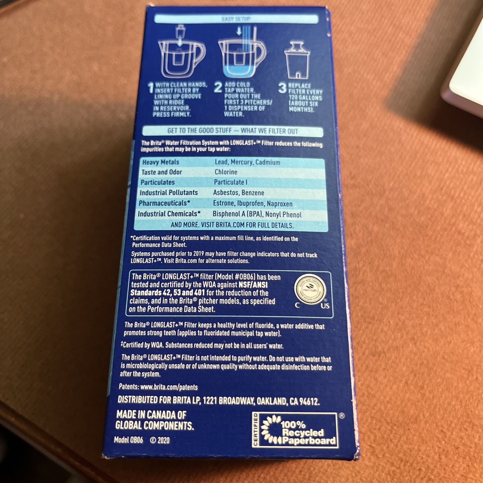 Lot 7 NEW BRITA ELITE & LONGLAST Pitcher Replacement Water Filters OB06