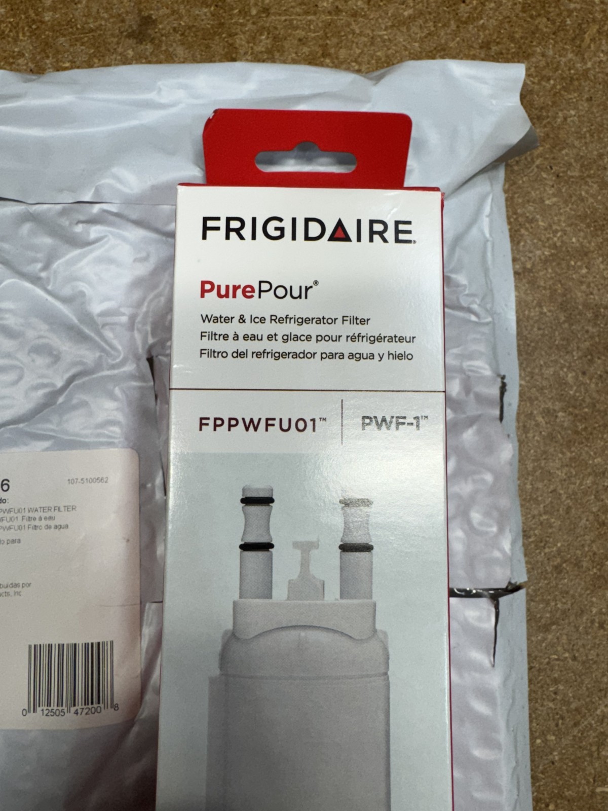 FRIGIDAIRE PUREPOUR PWF-1 & RAF-2 PUREAIR WATER FILTER COMBO KIT