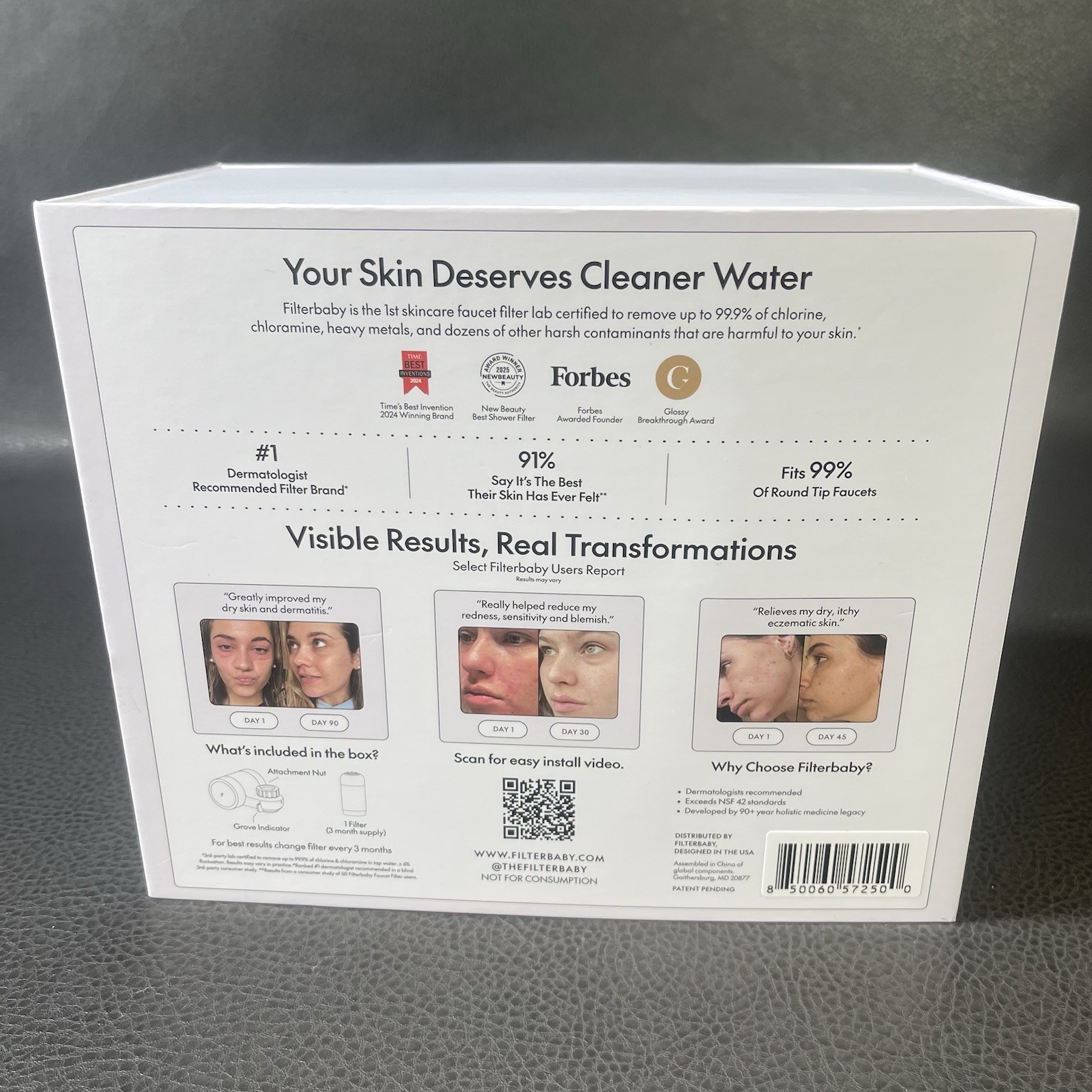 Filterbaby Faucet Filter For Skincare In Pink Fits 99% of Faucets New Open Box