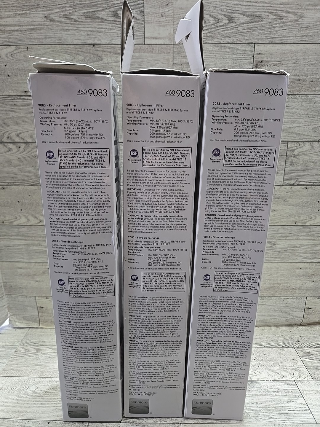 3 PACK – Kenmore 460 9083 Refrigerator Water Filter